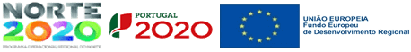 Projeto apoiado pelo programa Norte 2020, pelo programa Portugal 2020, e pelo Fundo Europeu de Desenvolvimento Regional Projeto apoiado pelo programa Norte 2020, pelo programa Portugal 2020, e pelo Fundo Europeu de Desenvolvimento Regional
